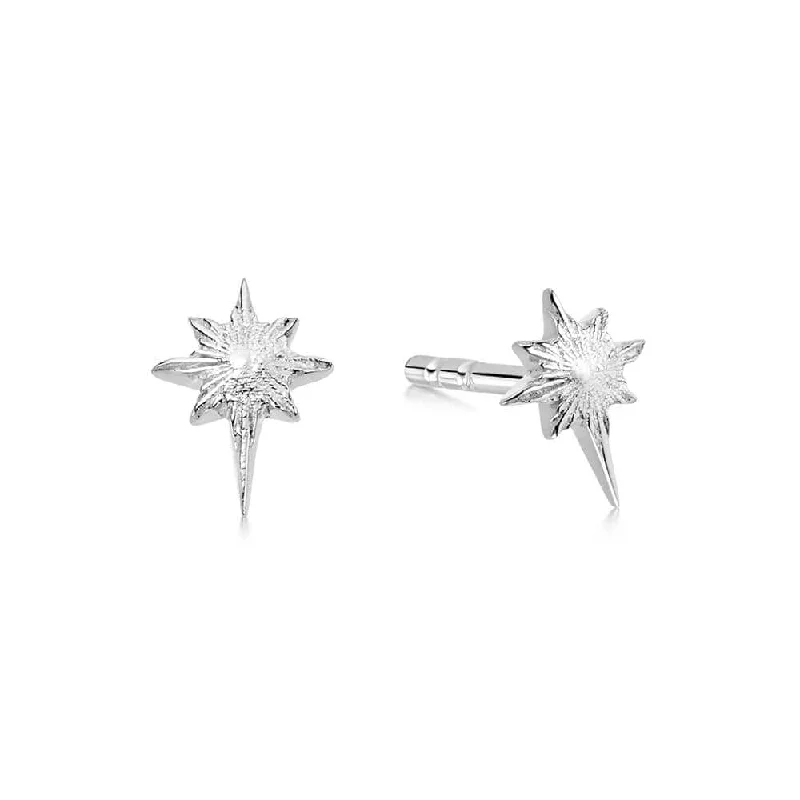 Long Drop Earrings for Dramatic -Super Star Stud Earrings Sterling Silver