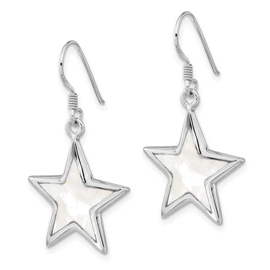 Drop Earrings with Keyhole Designs -Star Dangle Earrings