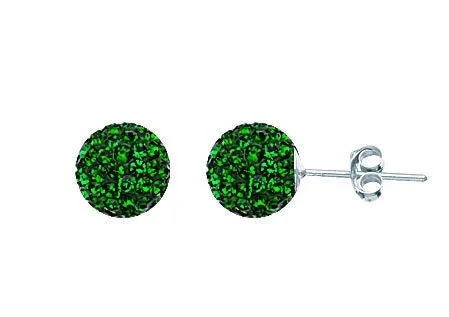 Hypoallergenic Drop Earrings for Sensitive -Sterling Silver Crystal  Ball Earrings