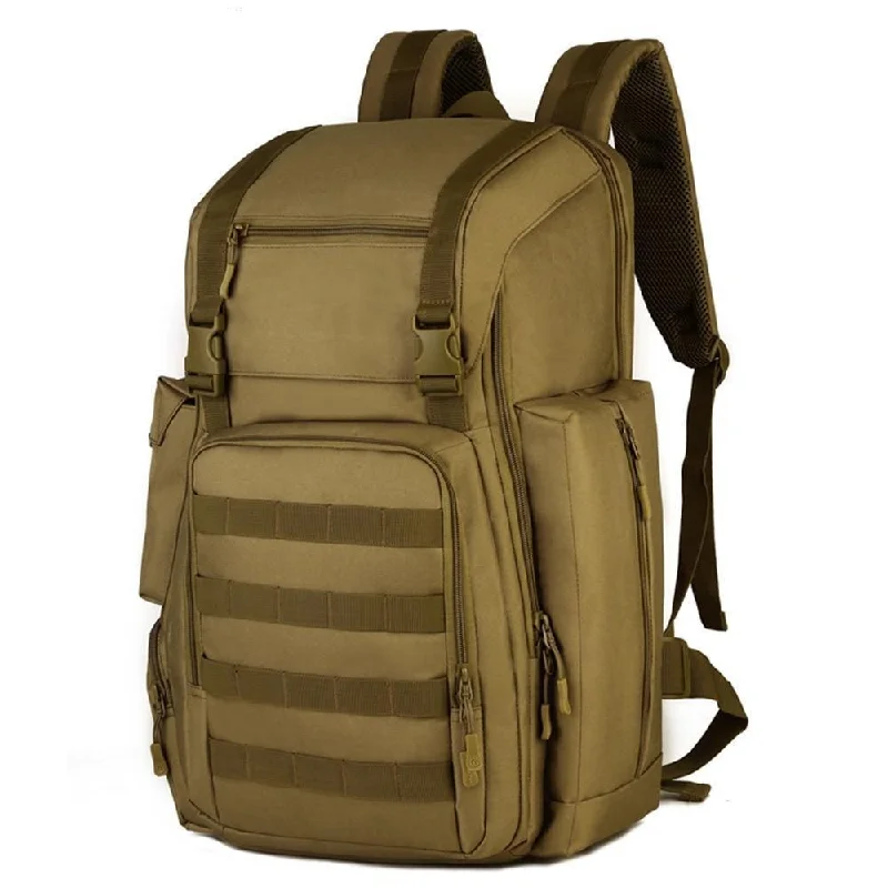 Durable travel backpack with reinforced stitching strength -40L Army Military Tactical Molle Laptop Backpack