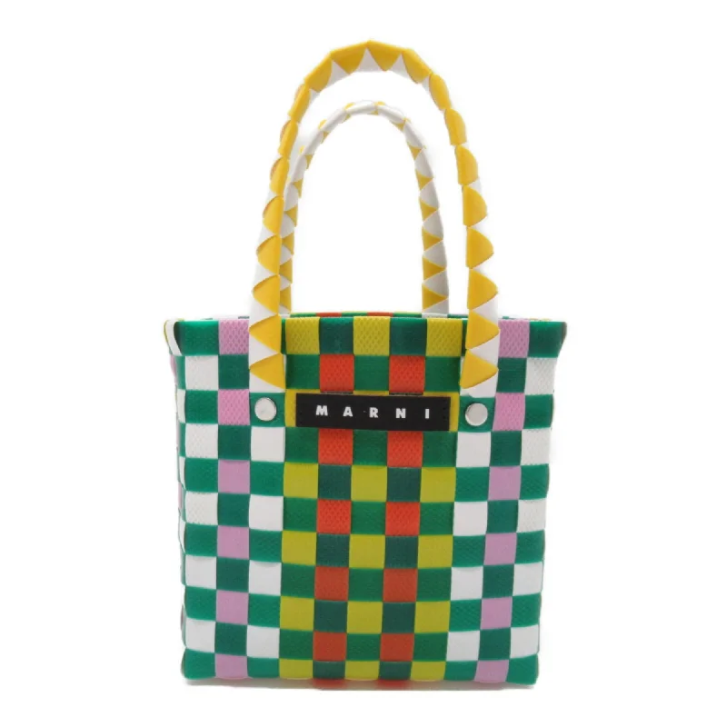 Handle bags with sturdy leather grip accents -Marni   Tote Bag