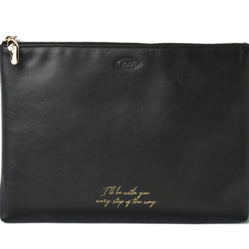 Handle bags with durable hemp for sustainability -Tod's  Leather Clutch Bag Pouch