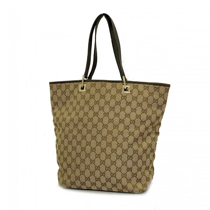 Handle bags with minimalist sleek silhouettes -Gucci    Canvas Tote Bag (Pre-Owned)