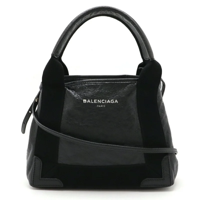 Handle bags with rustic leather for charm -Balenciaga  Leather Handbag Tote Bag (Pre-Owned)