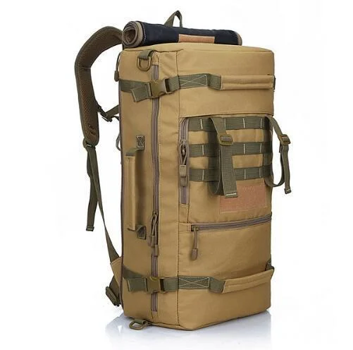 Lightweight sling backpack for one-shoulder ease -Military 3P 45L Molle Tactical Backpack