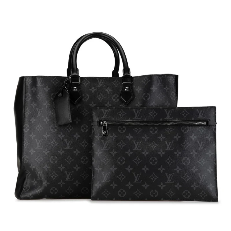 Handle bags with floral embroidery for detail -Louis Vuitton   Pvc Leather Tote Bag (Pre-Owned)