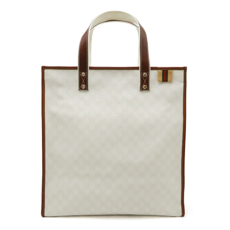 Handle bags with vegan suede for softness -Gucci   Pvc Leather Shoulder Bag Tote Bag (Pre-Owned)