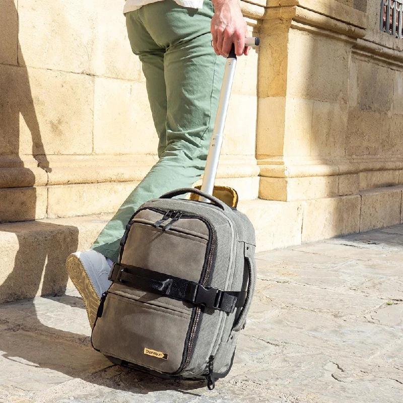 Heavy-duty canvas backpack for tough work environments -Evos Expandable Hybrid Travel Bag / Trolley - 40x30x20 / 40x30x15 cm