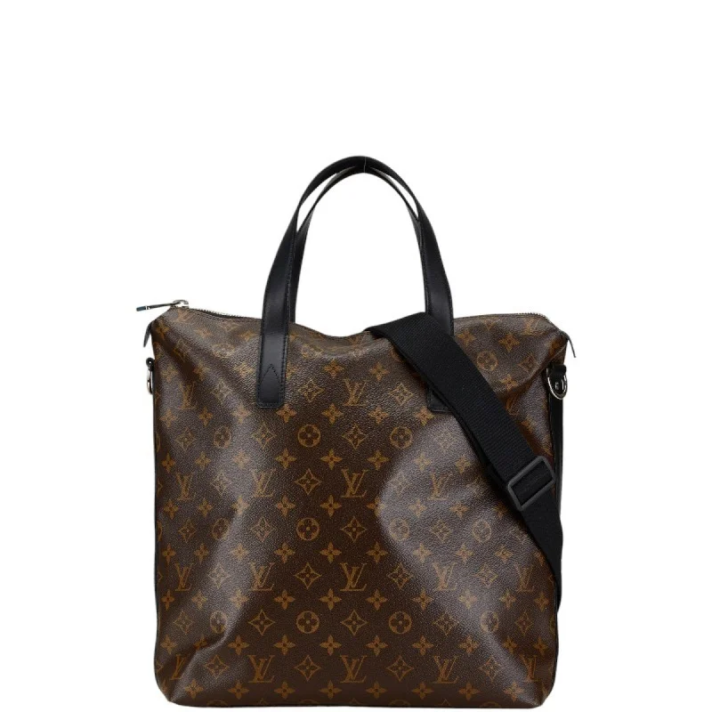 Handle bags with rugged canvas for outdoors -Louis Vuitton   Monogram Macassar Pvc Leather Shoulder Bag Tote Bag (Pre-Owned)