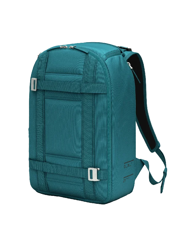 Stylish leather backpack for urban daily commuting -Ramverk Backpack 21L Midnight Teal