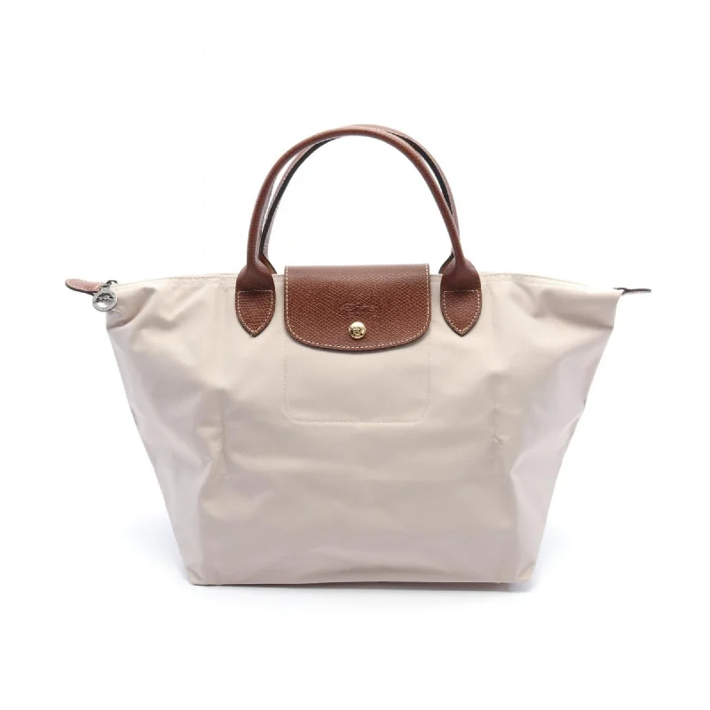 Handle bags with lightweight fabric for ease -Longchamp   Nylon Leather Tote Bag