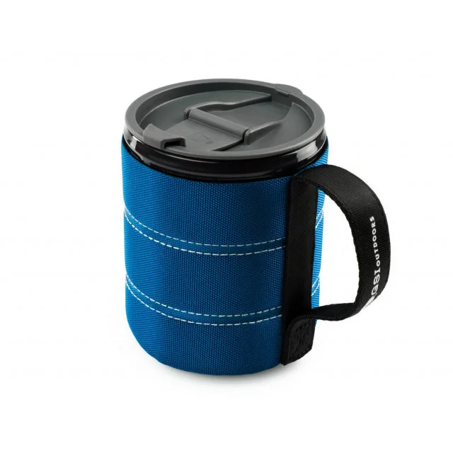 Compact travel backpack with airline carry-on size -Infinity Backpacker Mug Blue