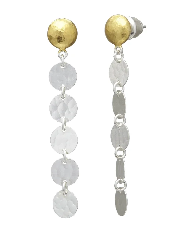 Contemporary Drop Earrings for Fashion -Lush Silver Stiletto Earrings