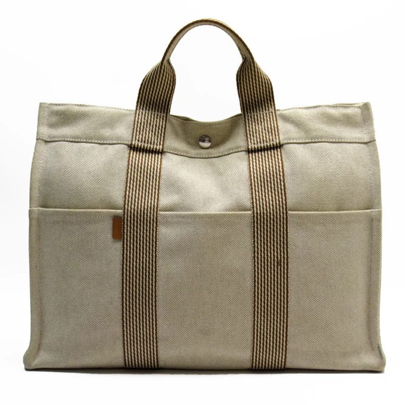 Handle bags with reinforced stitching for durability -Hermes  Canvas Handbag Tote Bag (Pre-Owned)