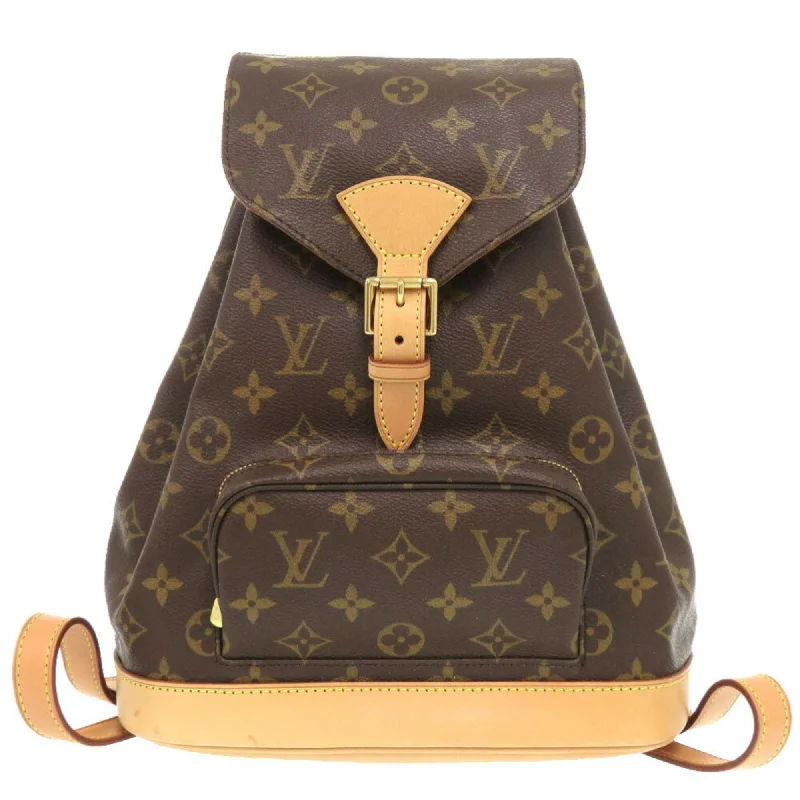 Handle bags with tropical leaves for summer -Louis Vuitton  Monogram Backpack (Pre-Owned)