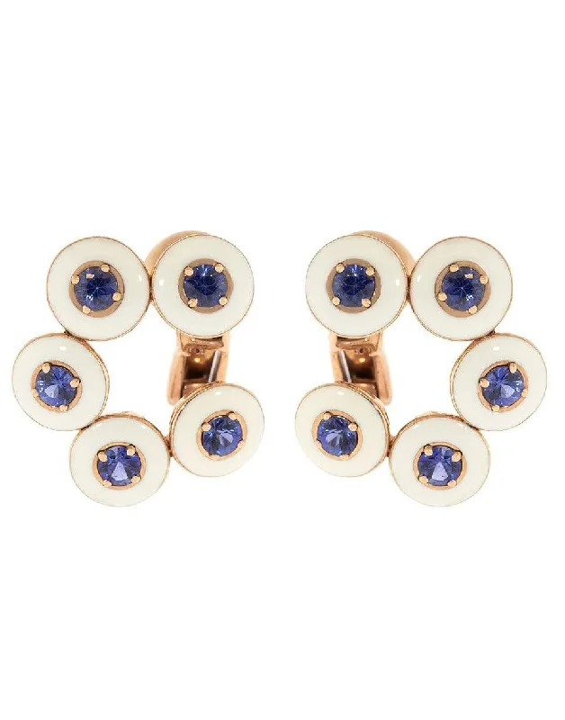 Drop Earrings for Wedding Ceremony -Blue Sapphire and Diamond Earrings