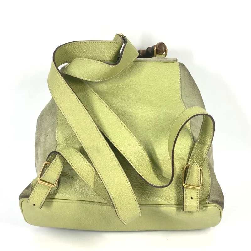 Handle bags with waterproof lining for protection -Gucci  Suede Backpack (Pre-Owned)