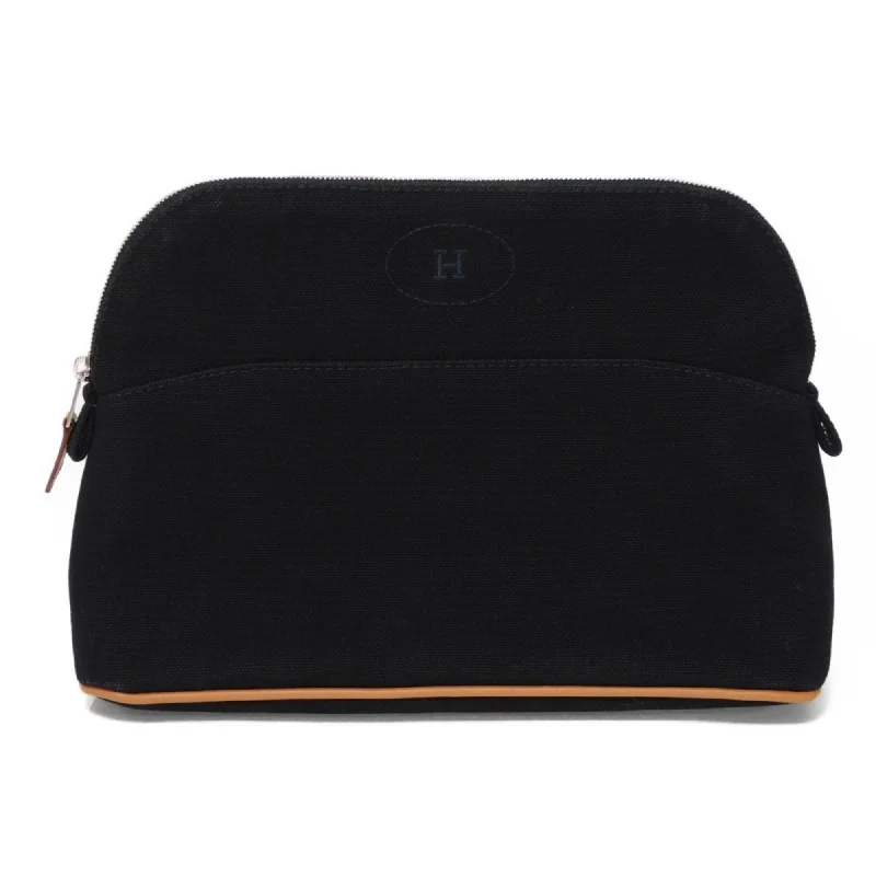 Handle bags with perforated details for style -Hermes  Cotton Clutch Bag Pouch (Pre-Owned)