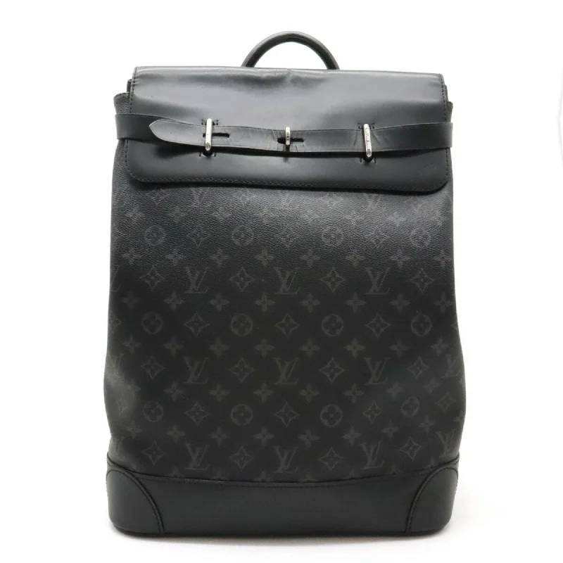 Handle bags with camouflage patterns for edge -Louis Vuitton  Monogram Eclipse Canvas Leather Backpack (Pre-Owned)