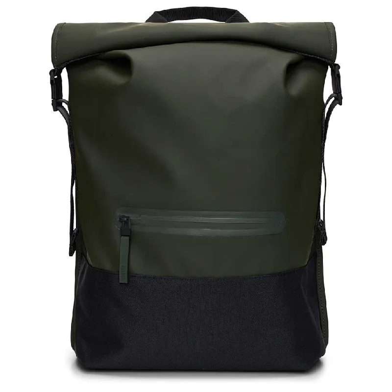 Anti-theft travel backpack with secret back pocket -Trail Rolltop Backpack