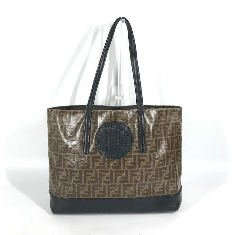 Handle bags with padded interiors for laptops -Fendi   Pvc Leather Shoulder Bag Tote Bag (Pre-Owned)