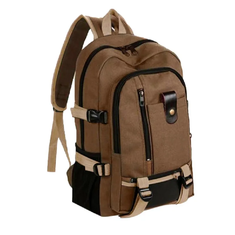 Stylish urban backpack for city lifestyle needs -Multi-Pocket Canvas School Backpack