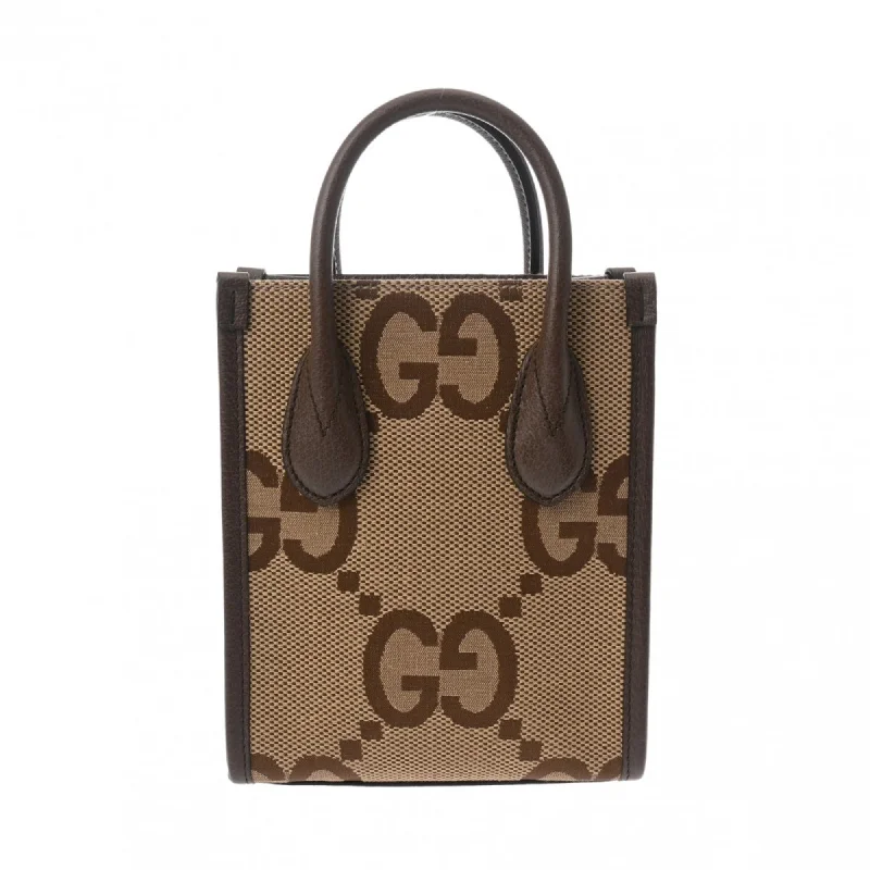 Handle bags with tie-dye patterns for fun -Gucci Gg Canvas   Gg Canvas Leather Handbag Tote Bag (Pre-Owned)