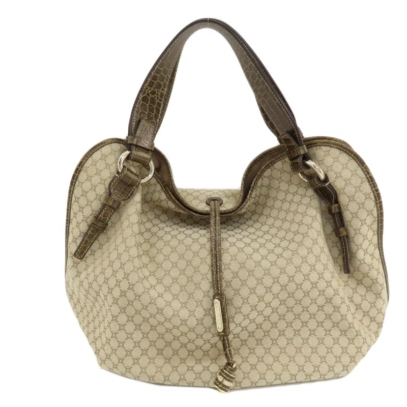 Handle bags with vintage clasps for nostalgia -Celine Macadam  Canvas Tote Bag (Pre-Owned)