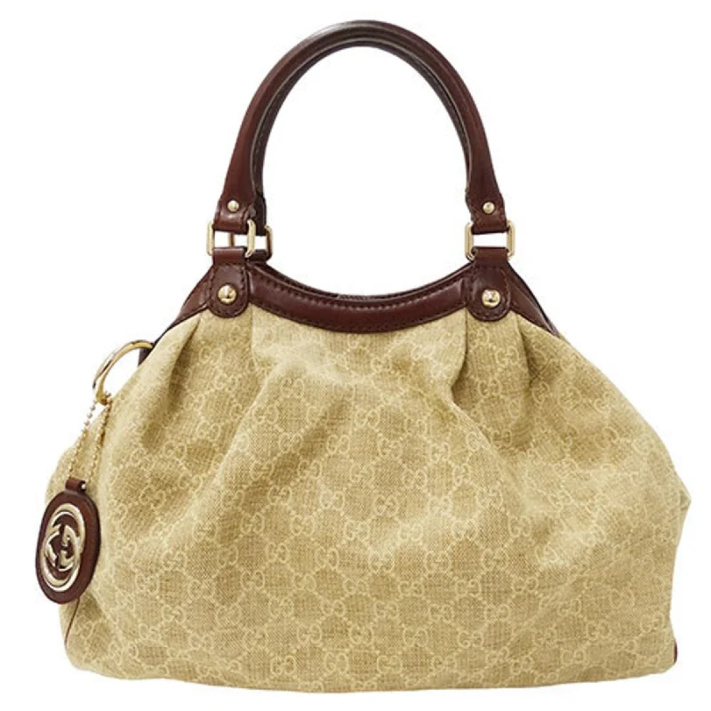 Handle bags with tie-dye patterns for fun -Gucci Gg Canvas  Gg Canvas Tote Bag (Pre-Owned)