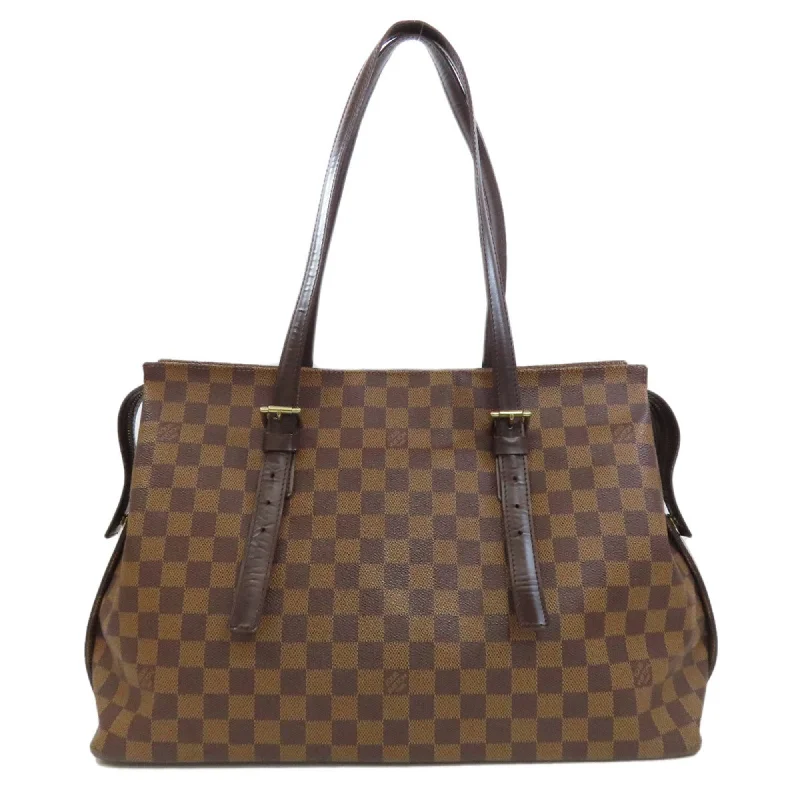 Durable handle bags for heavy-duty everyday use -Louis Vuitton Damier Canvas Ebene Damier Canvas Tote Bag (Pre-Owned)