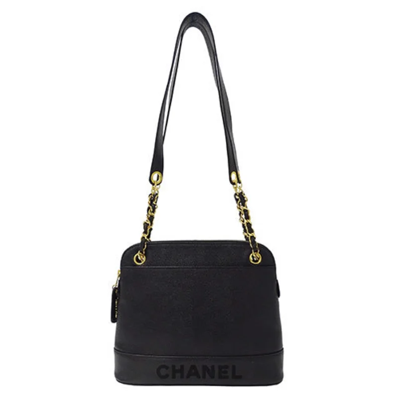 Handle bags with modern cutouts for style -Chanel  Caviar Leather Shoulder Bag Tote Bag (Pre-Owned)