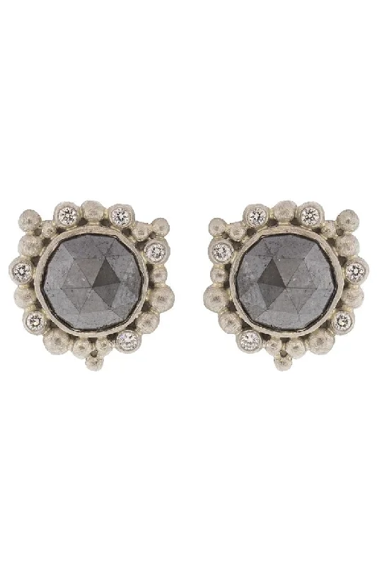 Rhinestone Drop Earrings for Sparkle -Rose Cut Stud Earrings