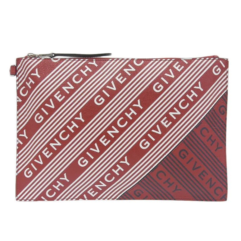 Handle bags with vintage clasps for nostalgia -Givenchy  Color  Leather Clutch Bag (Pre-Owned)