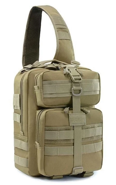 Ergonomic backpack for kids with back support -20L 900D Oxford Military Molle Tactical Sling Backpack