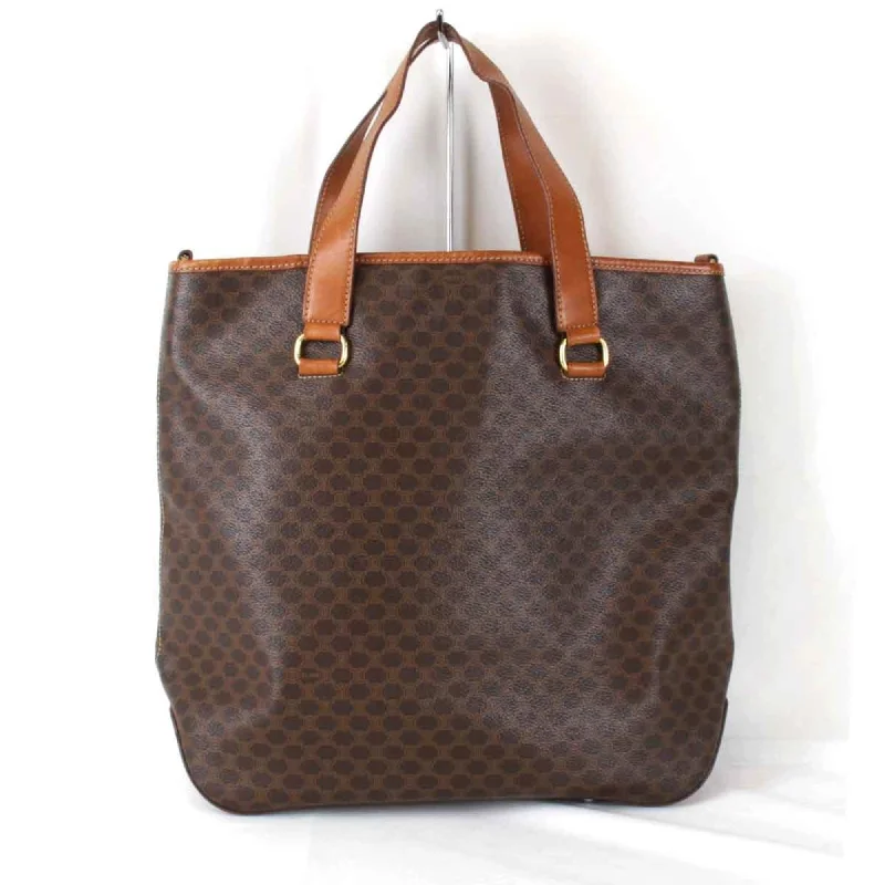 Leather handle bags for elegant daily carry -Celine  Leather Pvc Tote Bag (Pre-Owned)