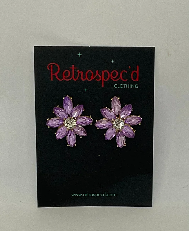 Short Drop Earrings for Subtle -Blossom Gem Earrings Collection