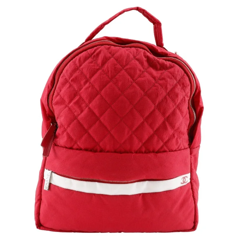 Handle bags with expandable sides for flexibility -Chanel  Nylon Backpack (Pre-Owned)