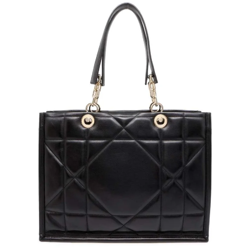 Handle bags with spacious interiors for storage -Christian Dior  Leather Tote Bag (Pre-Owned)