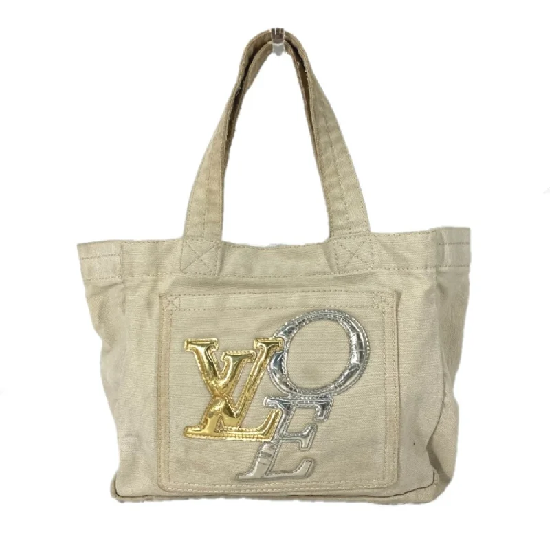 Handle bags with spacious interiors for storage -Louis Vuitton  Canvas Handbag Tote Bag (Pre-Owned)