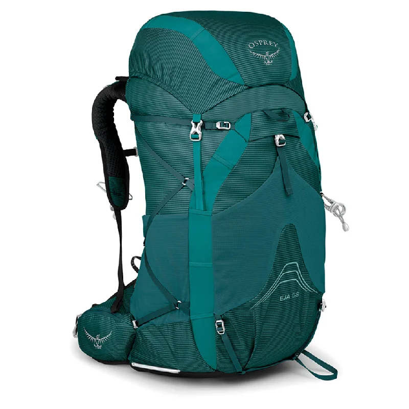 Breathable padded backpack for sweaty summer treks -Eja 58 | Women's