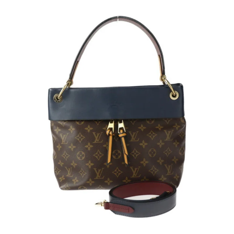 Handle bags with playful pom-poms for charm -Louis Vuitton  Monogram Leather Handbag Shoulder Bag Tote Bag (Pre-Owned)