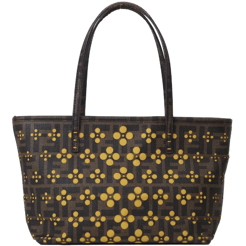 Handle bags with floral embroidery for detail -Fendi  yellow Pvc Tote Bag (Pre-Owned)