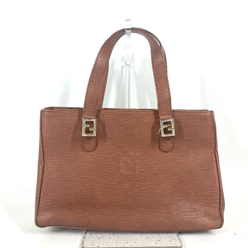 Large handle bags with spacious interior compartments -Fendi  Leather Handbag Shoulder Bag Tote Bag (Pre-Owned)