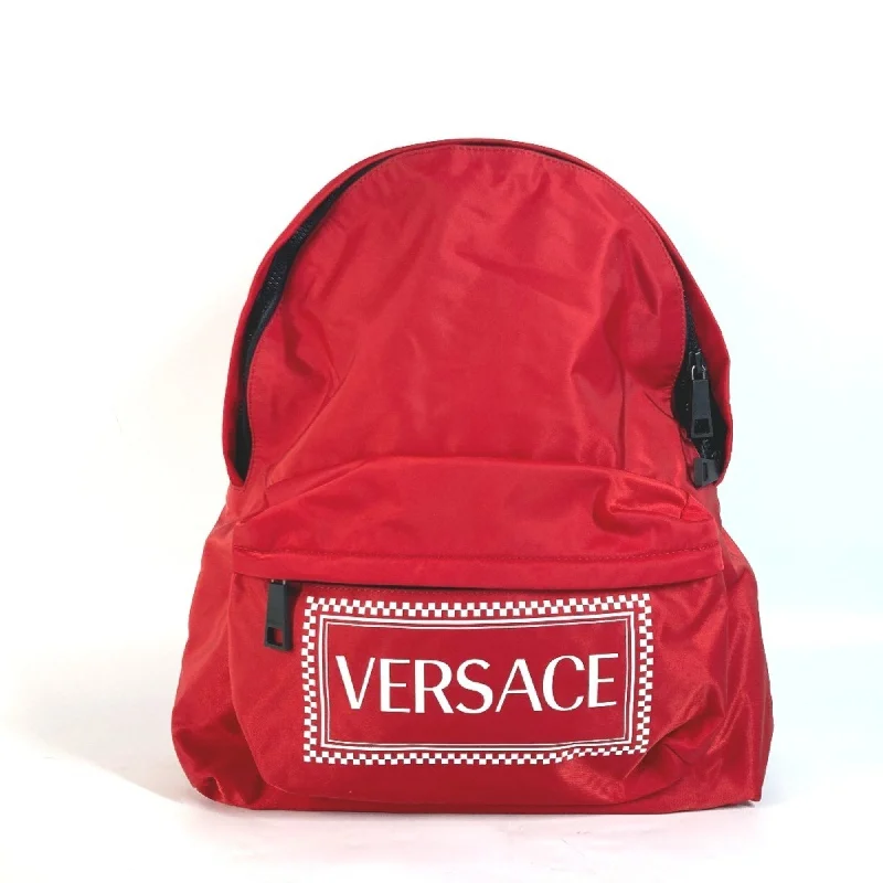 Handle bags with striped canvas for beach -Versace  Color  Nylon Backpack (Pre-Owned)