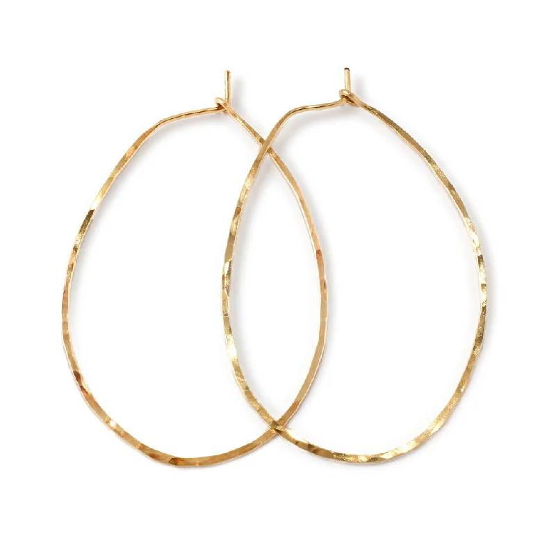 Hoop earrings with enamel stripes for a colorful and eye-catching design-Endless Oval Hoop Earrings