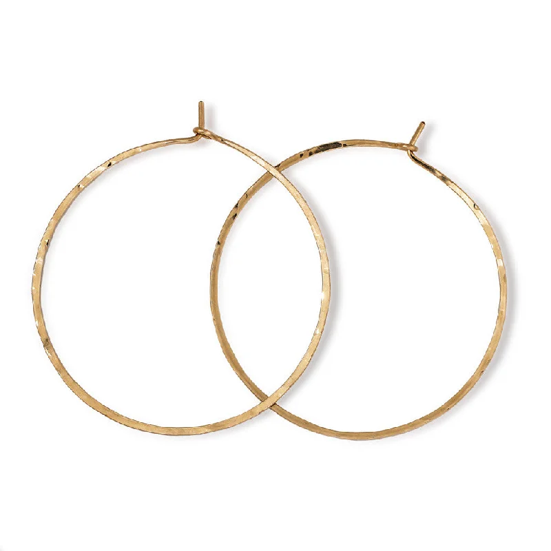 Best hoop earrings with geometric triangle shapes for a modern, chic design-2 Inch Endless Thin Hoop Earrings