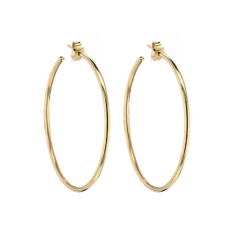 Best hoop earrings with braided leather for a rustic, stylish finish-50MM Hoop Earrings