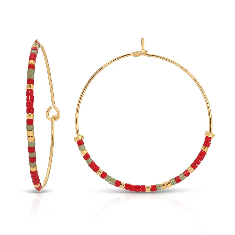 Hoop earrings with braided patterns for a detailed and textured finish-Alpha Chi