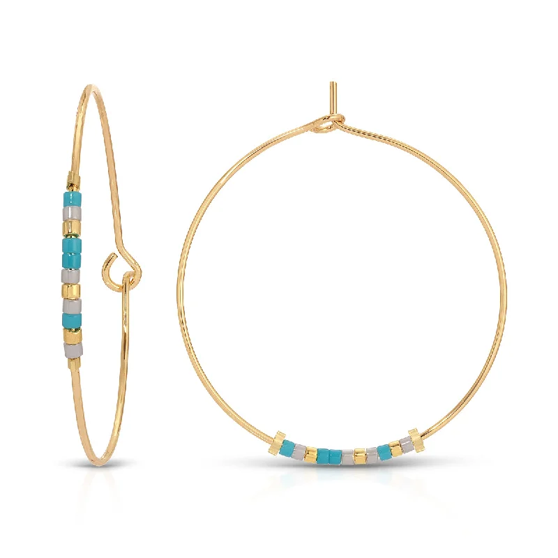 Hoop earrings with crescent moon shapes for a celestial and mystical appearance-Aunt