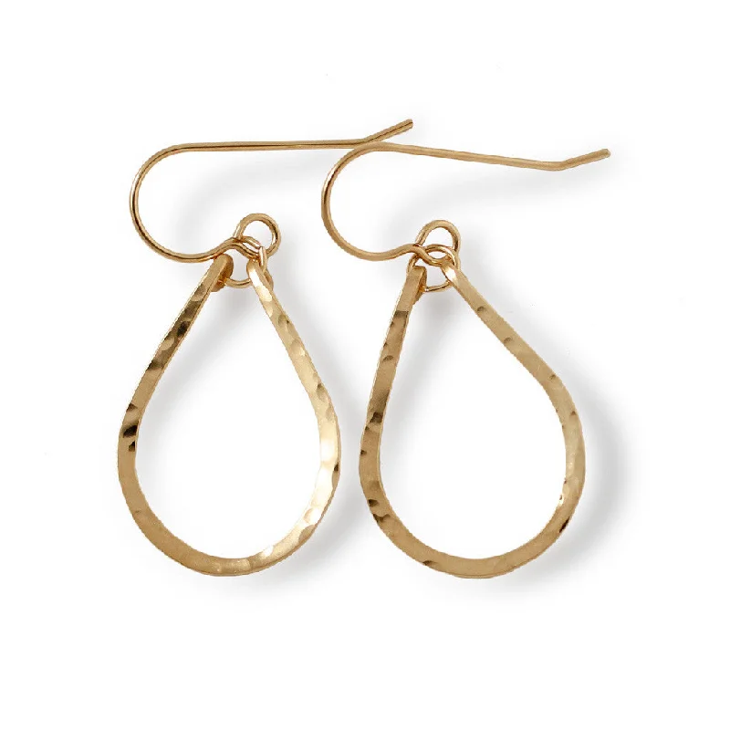 Hoop earrings with gold accents for a warm, elegant statement piece-Baby Teardrop Hoop Earrings